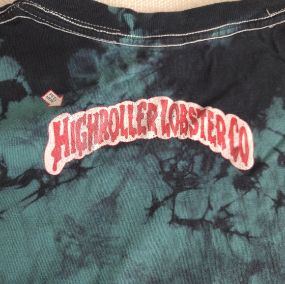 Tie Dye Maine High Roller Lobster Co Shirt  Large Awesome Graphics - Picture 10 of 12